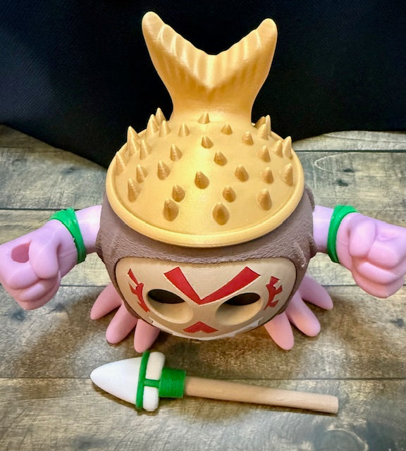 3d printed Kakamora container figure