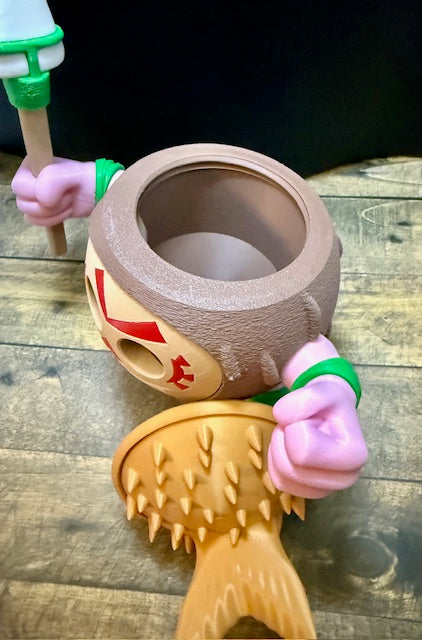 3d printed Kakamora container figure