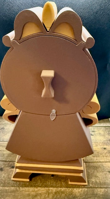 3d printed Cogsworth clock with changeable face plate