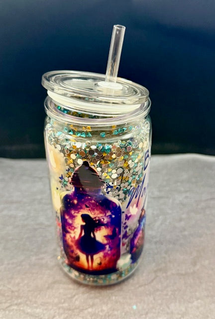 16oz snowglobe tumbler