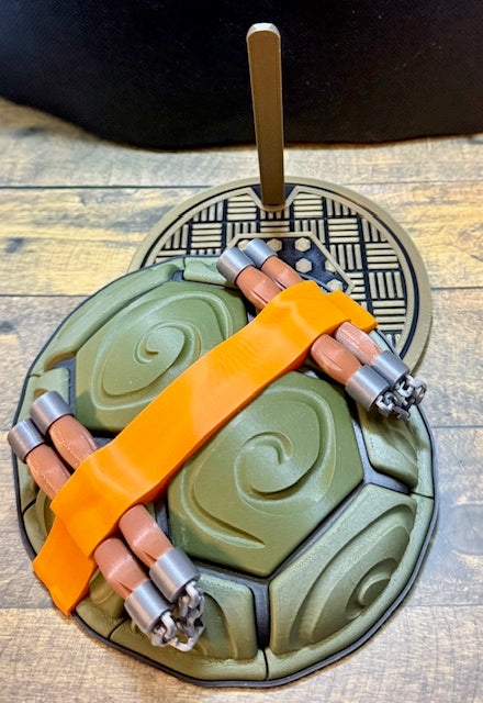 3d printed TMNT Michelangelo shell