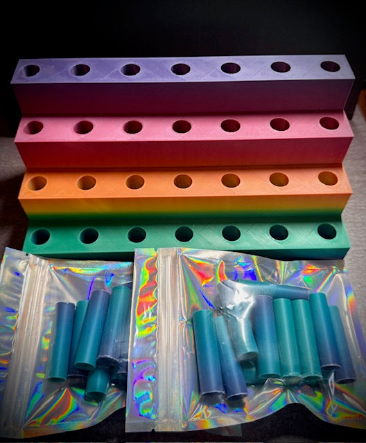 Beadable pen display stand