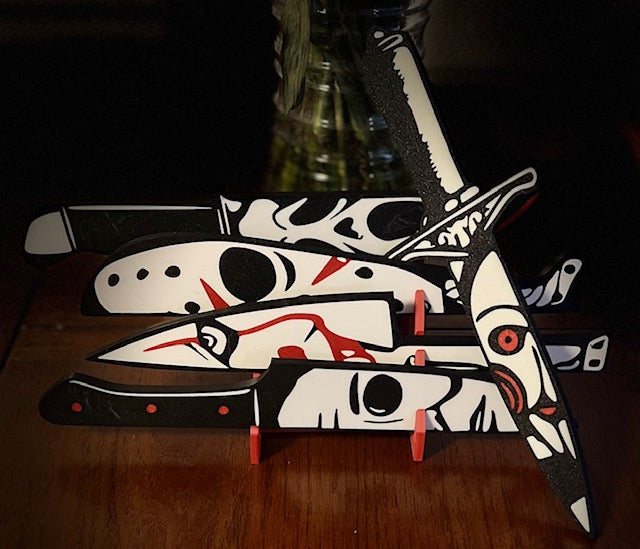 3d printed horror themed decorative knife