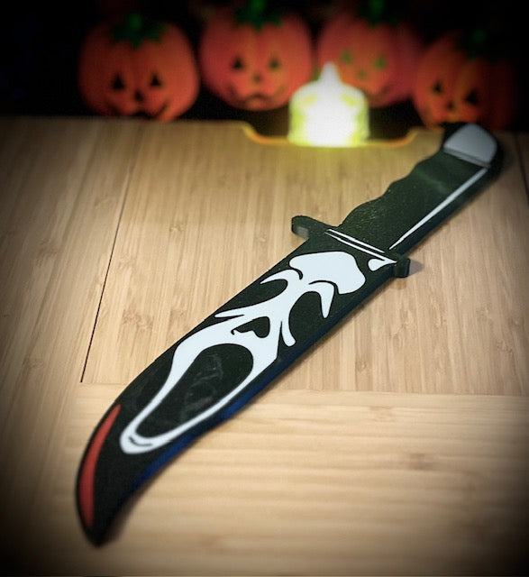 3d printed horror themed decorative knife