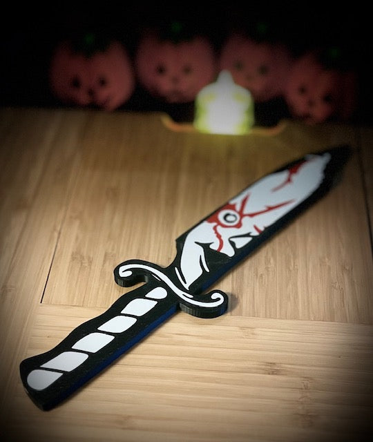 3d printed horror themed decorative knife