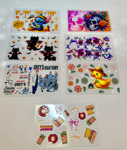 Card wrap stickers